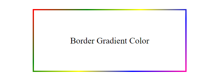 CSS border graient color